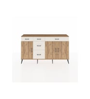 Arges Konsol 2 Raflı 5 Çekmeceli 3 Kapaklı 176x30x99 Çam-Çam/Aytaşı