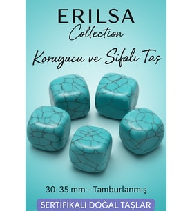 Sertifikalı Tamburlanmış Turkuaz Taşı Kütle – Koruma ve Şifa Taşı