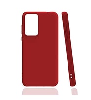 Coverzone Xiaomi Mi 12T Uyumlu K?l?f - Soft ve P�r�zs�z D?? Y�zey, Ultra ?nce Yap?l?, Esnek Silikon Arka Kapak - K?rm?z?