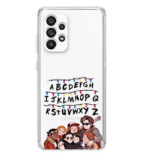 Samsung Galaxy A23 Uyumlu Stranger Things Desenli Şeffaf Telefon Kılıfı