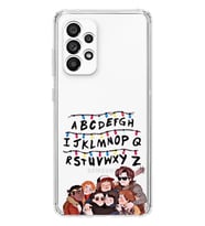 Samsung Galaxy A23 Uyumlu Stranger Things Desenli Şeffaf Telefon Kılıfı