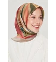 Armine Nostalji Serisi %100 Twill İpek Eşarp 8507D 05