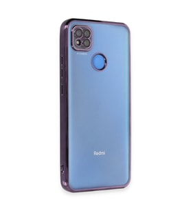 Xiaomi Redmi 9c Kılıf Kamera Korumalı Lensli Silikon - Mor