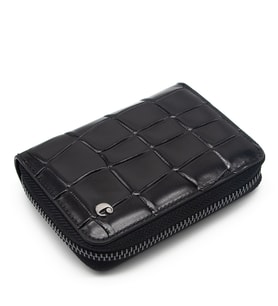 Cacharel Siyah B.Kroko Unisex Deri Cüzdan 24375B7K