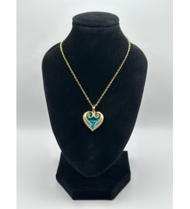 Arnes Jewelry Çelik Zirkon Taşlı Kalpli Kolye