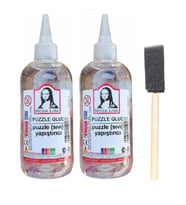 Puzzle Yapıştırıcı 250 ml 2 Adet ve Dağıtıcı Sünger Fırça 1 Adet Monalisa Pazıl Yapıştırıcısı