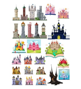 Kale Sticker Set-2 15 Parça Telefon, Tablet, Defter, Laptop Sticker