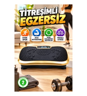 Titreşimli Egzersiz Platformu – Evde Vücut ve Kas Çalışmalarına Yardımcı Spor Aleti