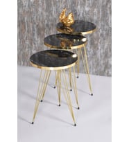 Zigon Sehpa Gold Bendir Tel