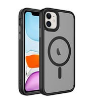 Coverzone ?Phone 12-12 Pro ile Uyumlu Sert PC Arka Y�zey Wireless ?arj �zellikli Buzlu Saydam ZF Kapak