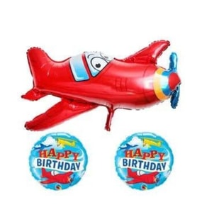 Uçaklar Folyo Balon Set 1 Adet