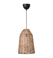 Sarkıt Lamba, Rattan-Siyah, 29 cm