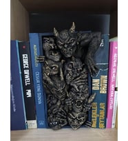 3 Boyutlu Kitaplık Aksesuarı Doğal TAŞ Kitap Tutucu Dekoratif BOOK NOOK Kitap Ayracı 3D Dekor