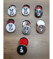 Yılbaşına Özel Renkli Metal Kutuda Kokulu ve Renkli Mumlar