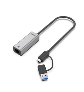 UNITEK HİBRİT USB-C/USB-A 2.5 GİGABİT ETHERNET ADAPTÖRÜ U1313CGY01