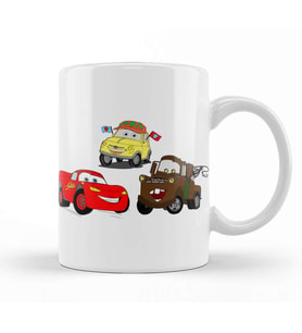 McQueen Mater And Luigi Kupa Bardak Porselen