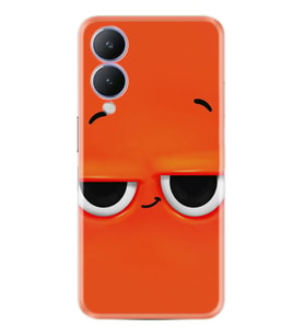 Vivo Y17S Kılıf Resimli Desenli Silikon Platinium Series Orange 1830