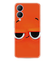 Vivo Y17S Kılıf Resimli Desenli Silikon Platinium Series Orange 1830