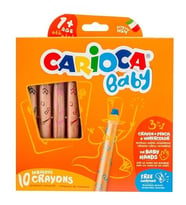 Carioca Jumbo Bebek Ahşap Gövdeli Boya Kalemi 3 In 1 10 Lu 42818