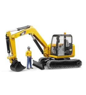 Bruder Cat Mini Ekskavatör ve İnşaat İşçisi BR02466