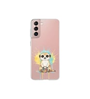 Samsung Galaxy S21 ile Uyumlu Splash Mirket Tasarımlı Şeffaf Silikon Kılıf