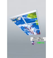 124cm X 186cm-altılı- Led-sıva Üstü-324 Watt-fabrika Led Aydınlatma-avize Modelleri-led Işık
