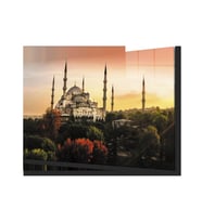 İstanbul Cami Manzara 4mm Dayanıklı Cam Tablo Temperli Cam