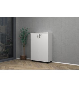 Vena Tam Kapak Ofis Dosya Dolap 80x35x115cm (Beyaz)