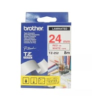 Tonersepeti Brother TZ-252 (24MM) Kırmızı Lamine Etiket