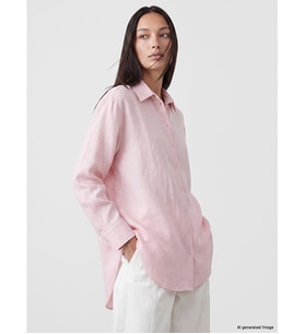 LCW EVERYDAY Pembe %100 Pamuklu Kadın Gömlek Tunik