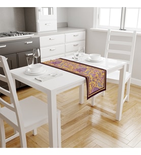 Adawall Mor Damask Desen Runner 140x45CM