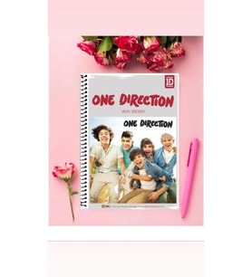 One Direction Anime Defter 1 Adet Özel Tasarım A4 Boyutu Telli Çizgili Defter 21*29 Cm