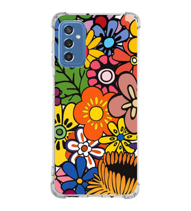 PrintiFy Samsung Galaxy M52 Uyumlu Retro Color 2 Baskılı Şeffaf Köşe Korumalı Antişok Kılıf