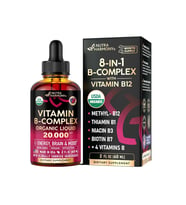 NUTRAHARMONY Vitamin B-Complex 60 ML B5 - B12 - B1 - B6 - B7 - B9 - B3 - Made in USA.