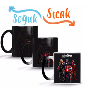 Avengers Os Vingadores Sihirli Kupa Bardak Porselen