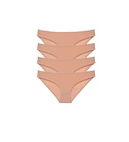 4 adet Süper Eko Set Likralı Kadın Slip Külot Ten