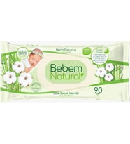 Bebem Natural Islak Bebek Mendili Narin Dokunuş/ Yenidoğan 90 Yaprak Plastik Kapaklı