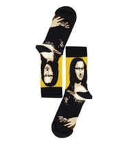 Monalisa Portre Desenli Sanatsal Unisex Soket Çorap