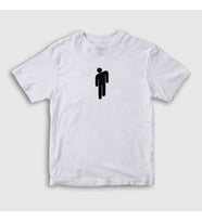 Presmono Unisex Çocuk Beyaz Blohsh Billie Eilish T-Shirt 153962tt (Beyaz)