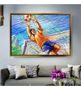 Altın Çerçeveli dekoratif tablo l909 (Gold)