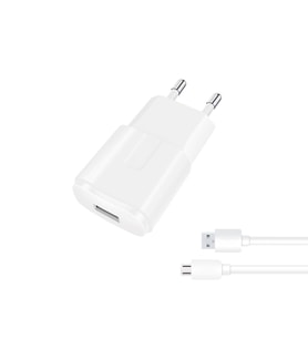 2A Micro USB Şarj Seti 10W Adaptör ve Micro USB Şarj Kablosu Telefon Şarj Aleti (Beyaz)