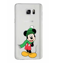 Samsung Galaxy Note 5 Kapak Mickey Mouse Tasarımlı Şeffaf Silikon Kılıf