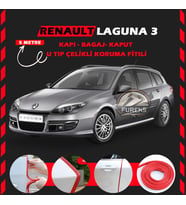 Renault Laguna 3 Oto Araç Kapı Koruma Fitili 5metre Parlak Kırmızı Renk