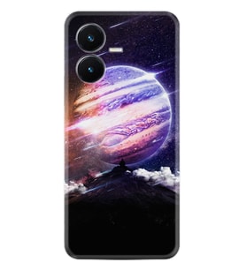 Vivo Y22S Kılıf Silikon Desen Özel Seri Super Planet 1797