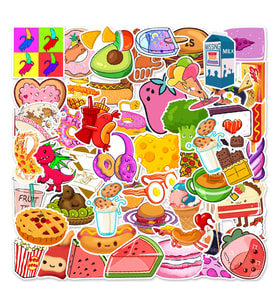 25'li Su Geçirmez Opak Sticker Seri : 22