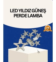 Mey İthalat® İç Mekan Uyumlu Yıldız Peri Led Perde 3X3 Metre