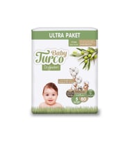 Baby Turco Doğadan Ultra 5 Beden 80'li Junior Bebek Bezi 12-25 Kg