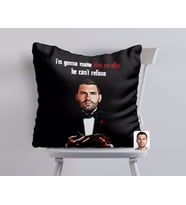 BK Gift Kişiye Özel Godfather Baba Karikatürlü Beyaz Yastık-4