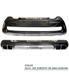 Kia Sorento Uyumlu Ön Arka Koruma 2014-2019 Parça (Çok Renkli)