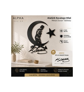 ATATÜRK KOCATEPE HİLAL METAL TABLO